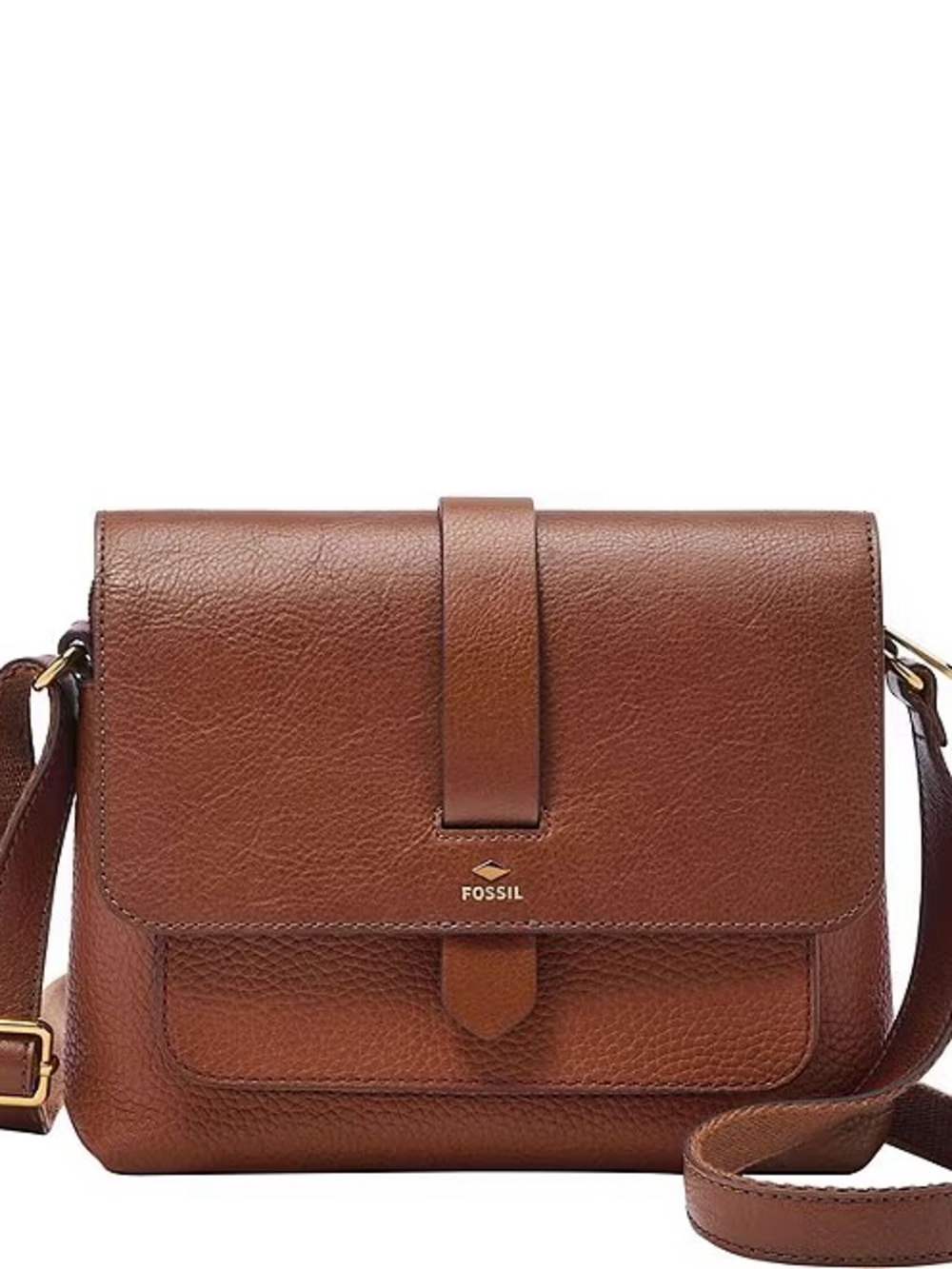 Fossil Kinley Small Leather Crossbody Bag Brown NWT